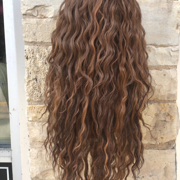 Copper Ginger Brown transparent lace wig main image 13